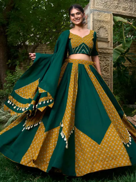Green Chaniya Choli
